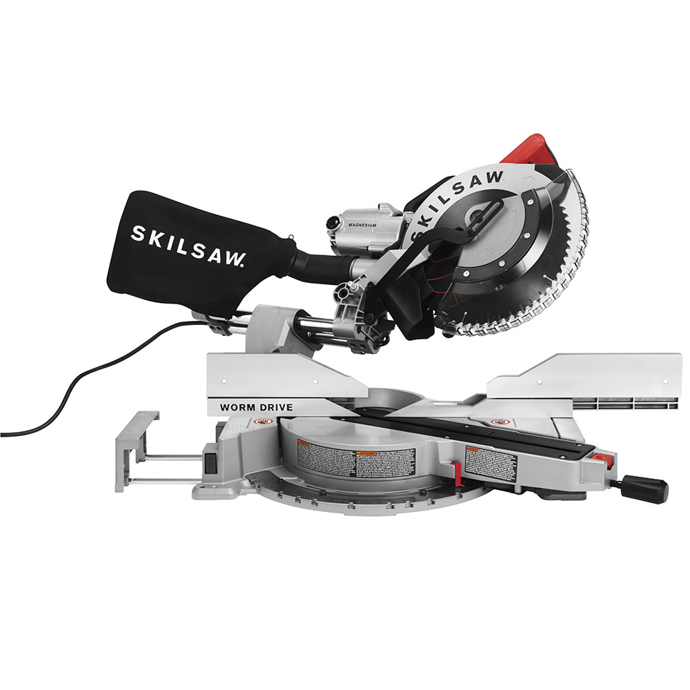 12 In. Worm Drive Dual Bevel Sliding Miter Saw ;