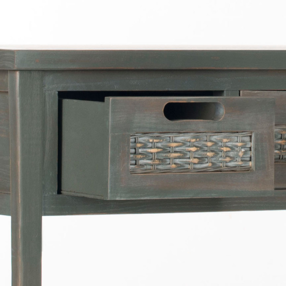 Mattie 3 Drawer Console French Grey   Modern   Console Tables   by Virgil Stanis Design  Houzz