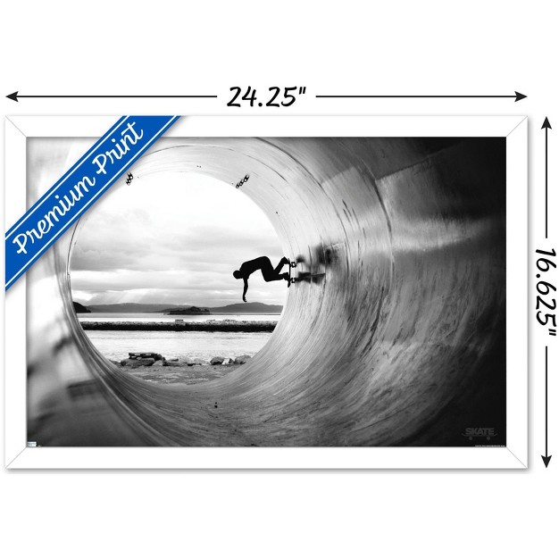 Trends International Skateboarding Tube Framed Wall Poster Prints