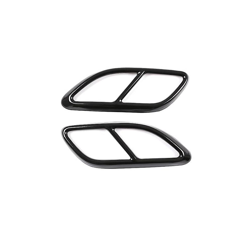 Replacement Stainless Steel Tail Throat Decorative Frame Cover 4 Outlet Car Exhaust Tip Trim For Ja-g-u-a-r F-pace Xfl 2021-2022