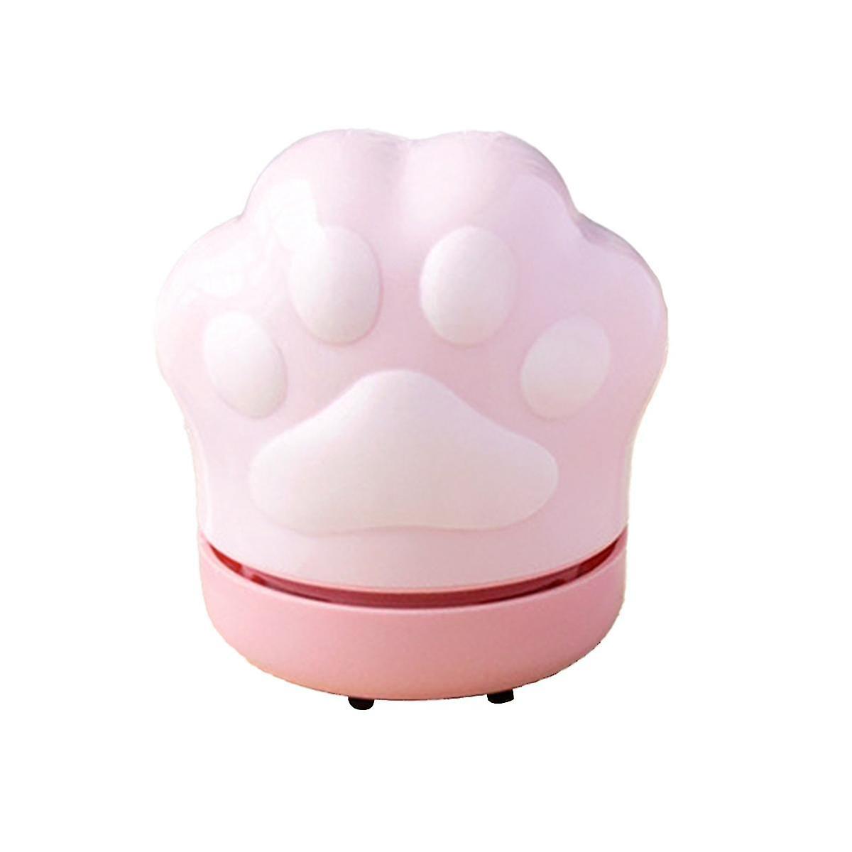 Desktop Vacuum Cleaner Cute Claw Desktop Cleaner Dust Sweeper Energy Saving With Automatic Power Off Function(pink)