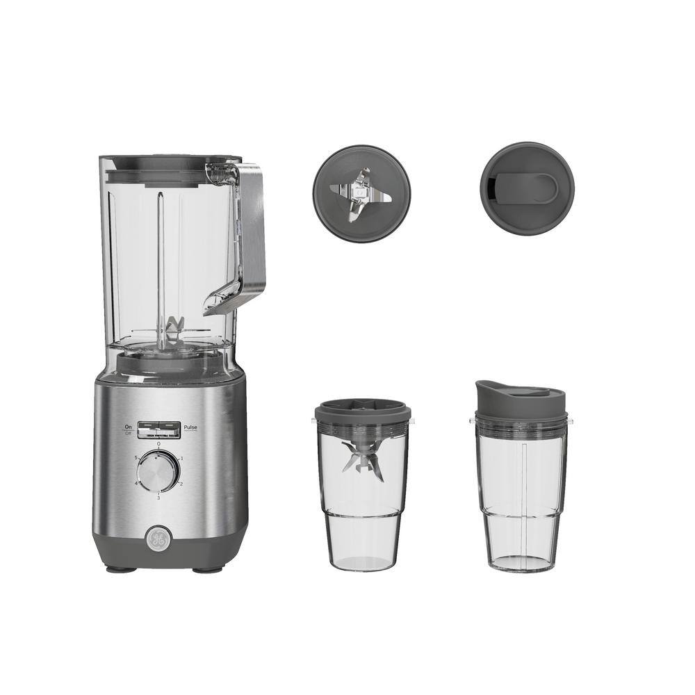 GE 64-oz. 5-Speed Stainless Steel Blender with Personal Blender Cups G8BCAASSPSS