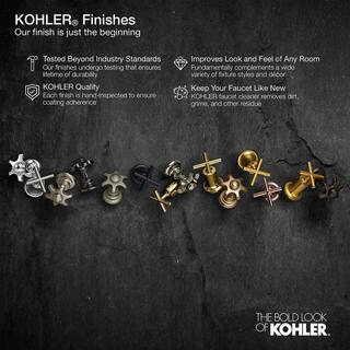 KOHLER Graze Single Handle Bar Sink Faucet with Swing Spout in Vibrant Brushed Moderne Brass 22065-2MB