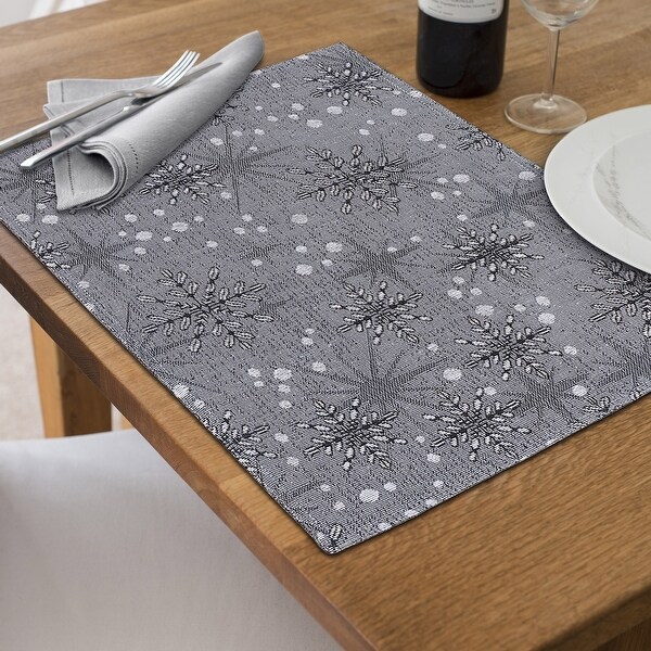 Tapestry Placemat Snowflake 13 X 18