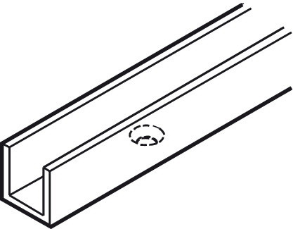 Hafele Lower Guide Channel  Pre drilled