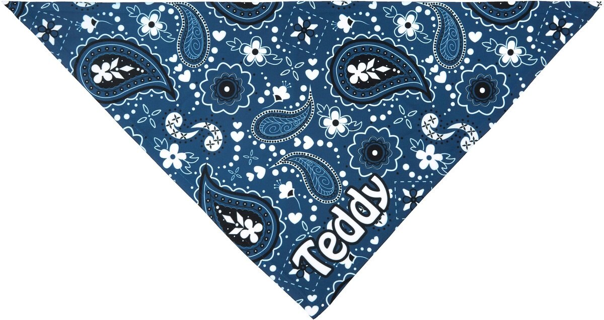 Frisco Paisley Printed Personalized Dog and Cat Bandana