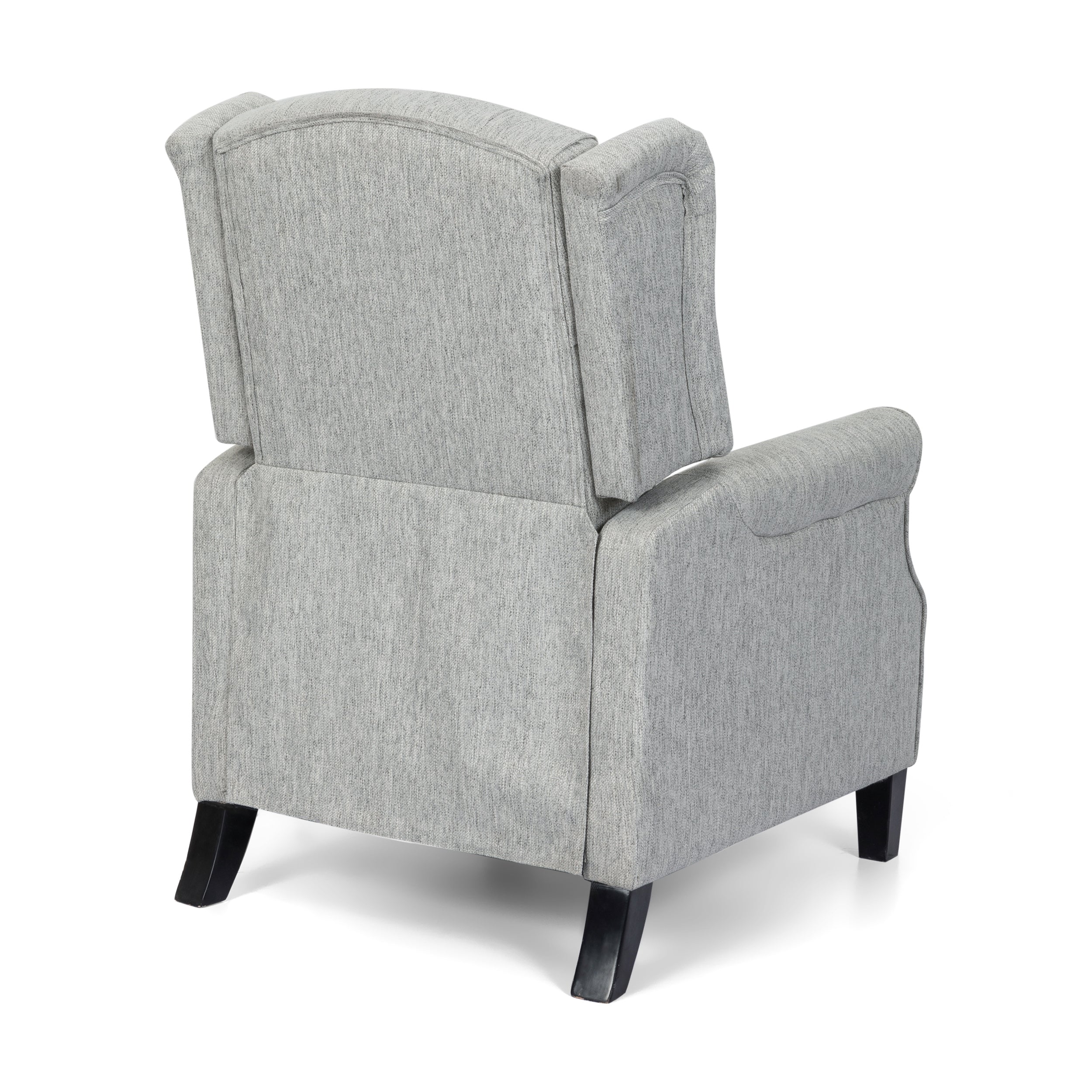 Breyon Contemporary Tufted Fabric Push Back Recliner