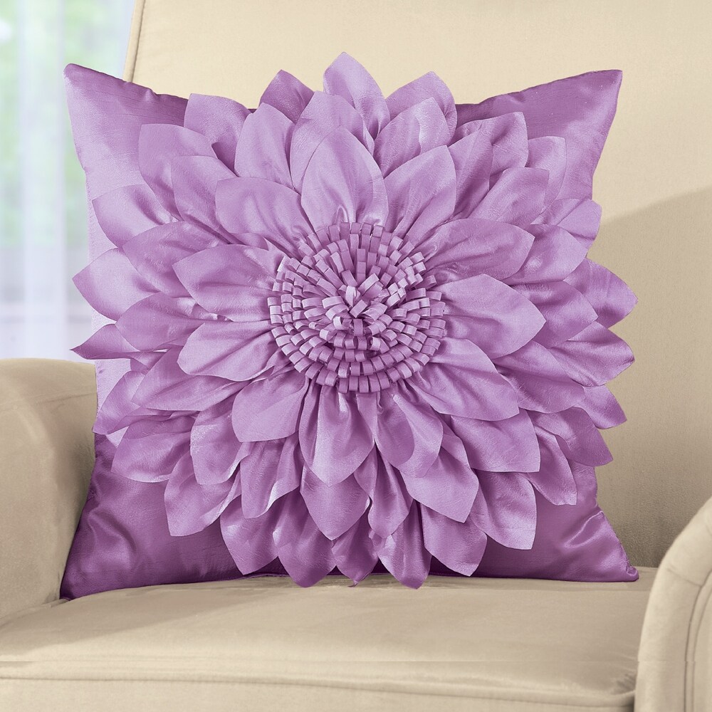 Elegant Blooming Flower Pillow Cover