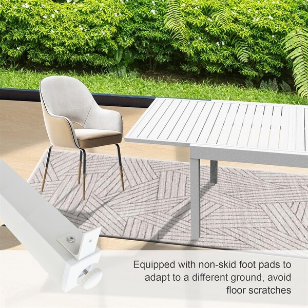 Aluminum Patio Extendable Dining Table