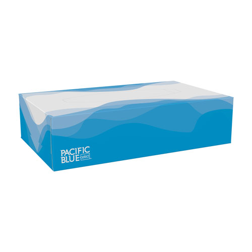 Georgia Pacific Pacific Blue Select 2-Ply Facial Tissue by GP Pro (Georgia-Pacific) | Flat Box， 2 Ply， 100 Sheet， White | GPC48100