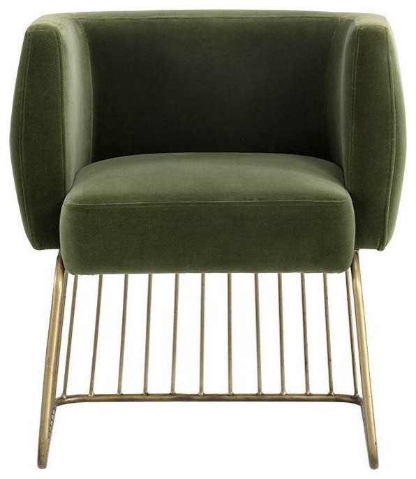 Austen Dining Chair Forest Green (Set of 2)   Contemporary   Dining Chairs   by Virgil Stanis Design  Houzz