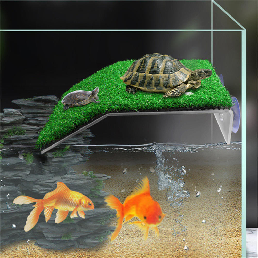 Turtle Basking Platform Turtle Floating Island Aquarium Moss Island Climbing Turtle Ladder Lawn Aquarium Accessories Decoration