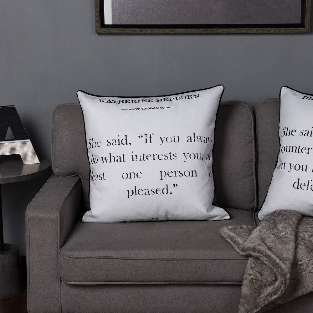 Dann Foley   Double Sided Quote Pillow