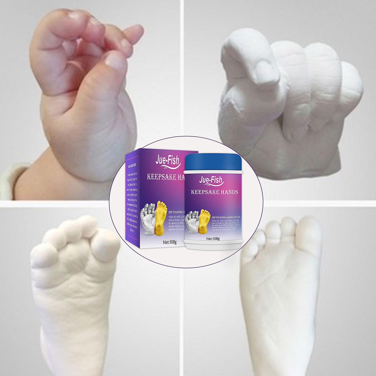 Baby Three-dimensional Hand Mold Powder Childrens Full Moon 100 Days Hand And Foot Print Souvenir 3d Clone Model Powder