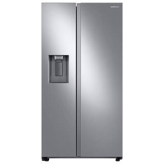  36 in. 27.4 cu. ft. Side by Side Refrigerator in Fingerprint-Resistant Stainless Steel Standard Depth RS27T5200SR