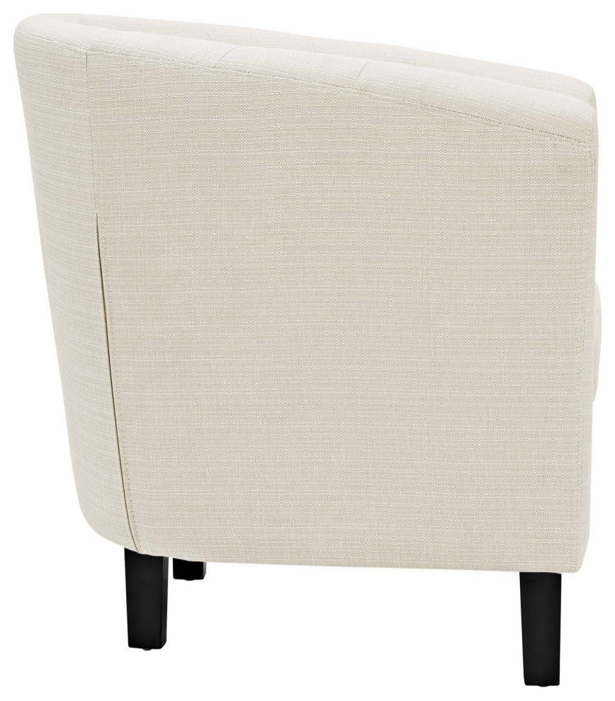 Zoey Beige Upholstered Fabric Armchair   Modern   Armchairs And Accent Chairs   by Rustic Home Furniture Deco  Houzz