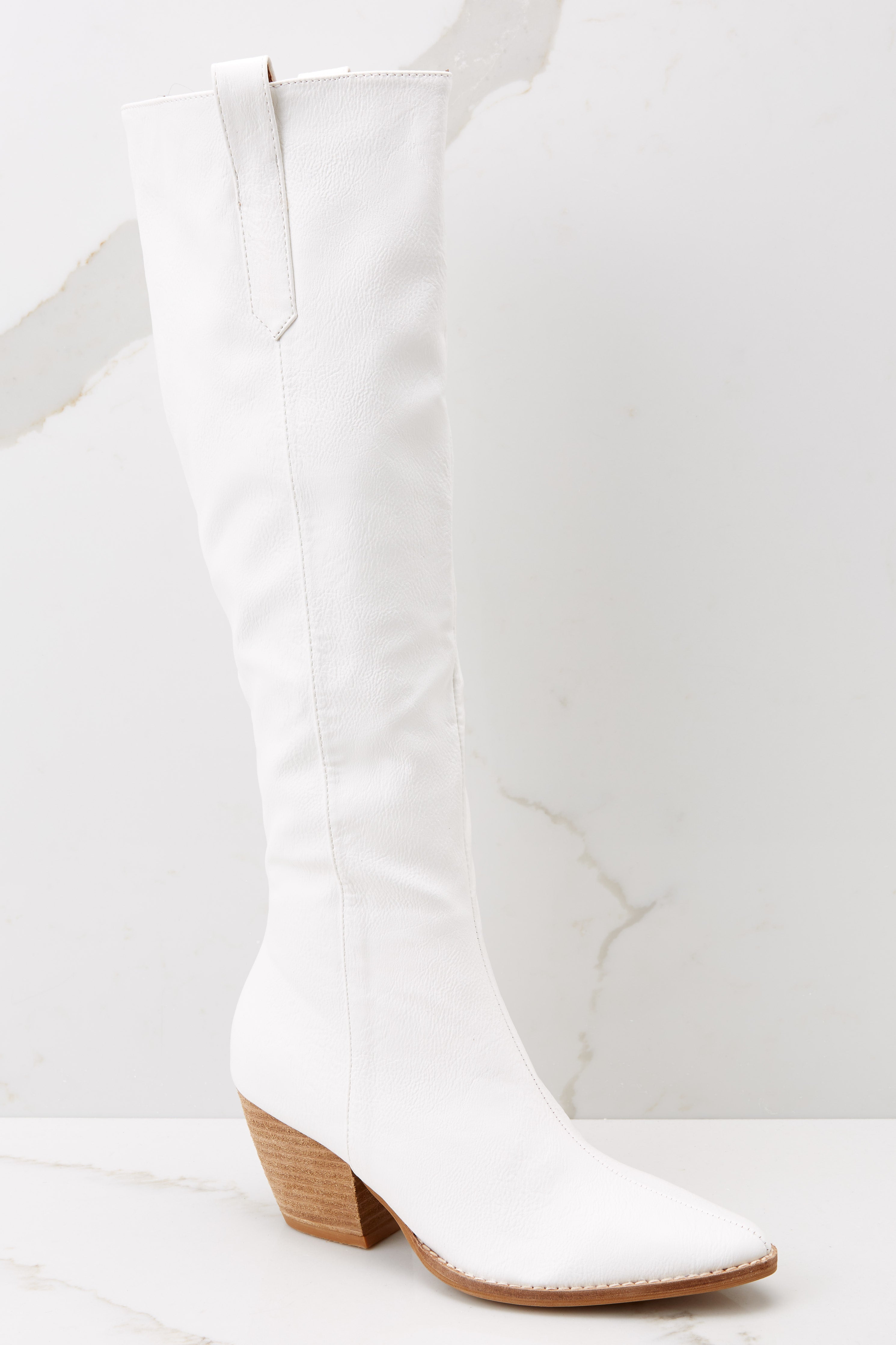 It's Been Real White Boots