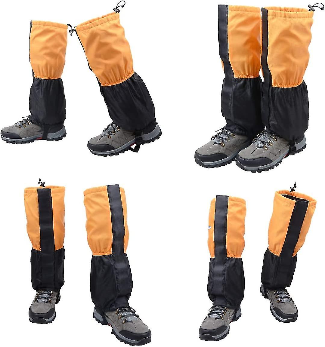 Fleece-lined Snow Leg Gaiters Waterproof Boot Gators Hiking Gaiters For Kids Men Women Lightweight Walking Climbing Hunting Cycling Leggings Cover
