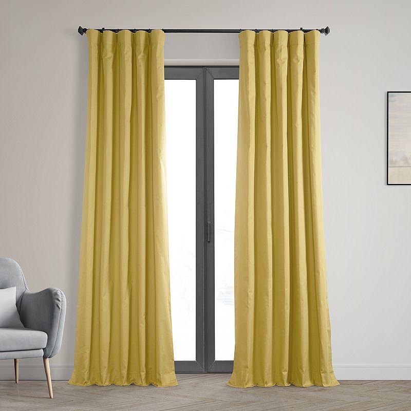 EFF Solid Cotton Blackout Window Curtain