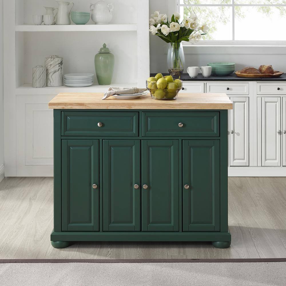 CROSLEY FURNITURE Madison Emerald Green Kitchen Island CF3021-EM