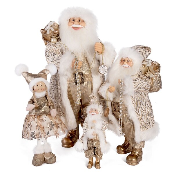 Santa Claus with Gift Bag 9 Christmas Figurine