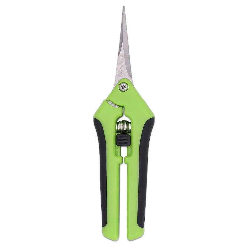 Gardening Hand Scissors Flower Bud Garden Trimming Tool Curved With Sharp Stainless Steel Garden Scissors