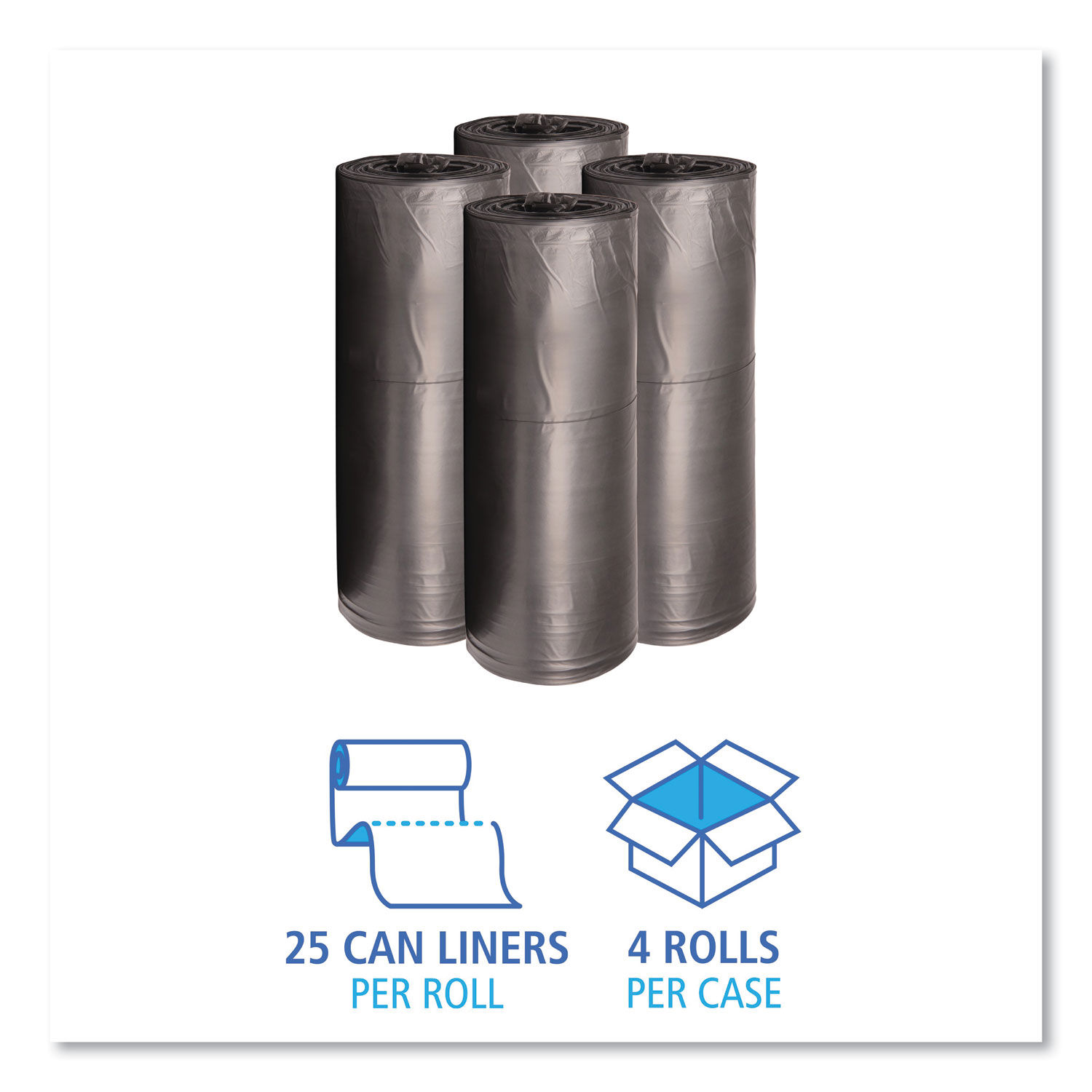 Low-Density Waste Can Liners by Boardwalkandreg; BWK3858H