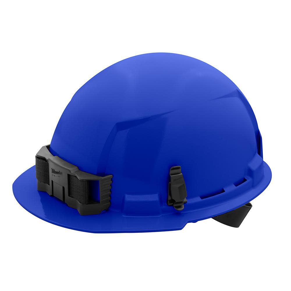 Milwaukee Blue Front Brim Hard Hat with 4pt Ratcheting Suspension Type 1 Class E