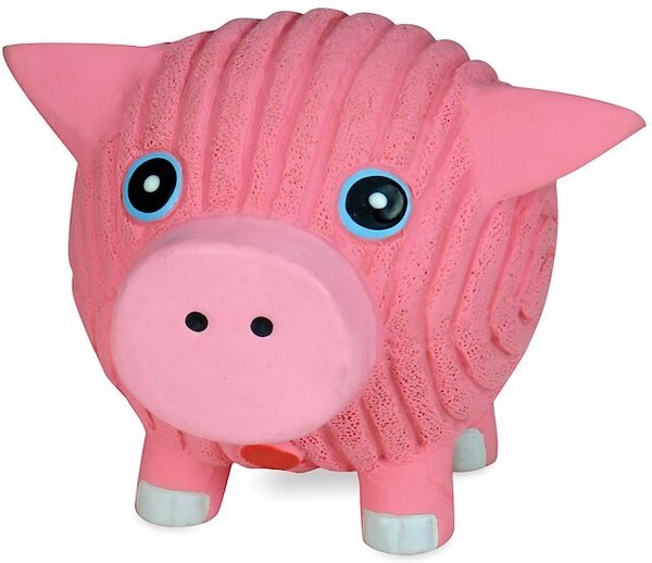 HuggleHounds Ruff-Tex Pig Squeaky Dog Toy