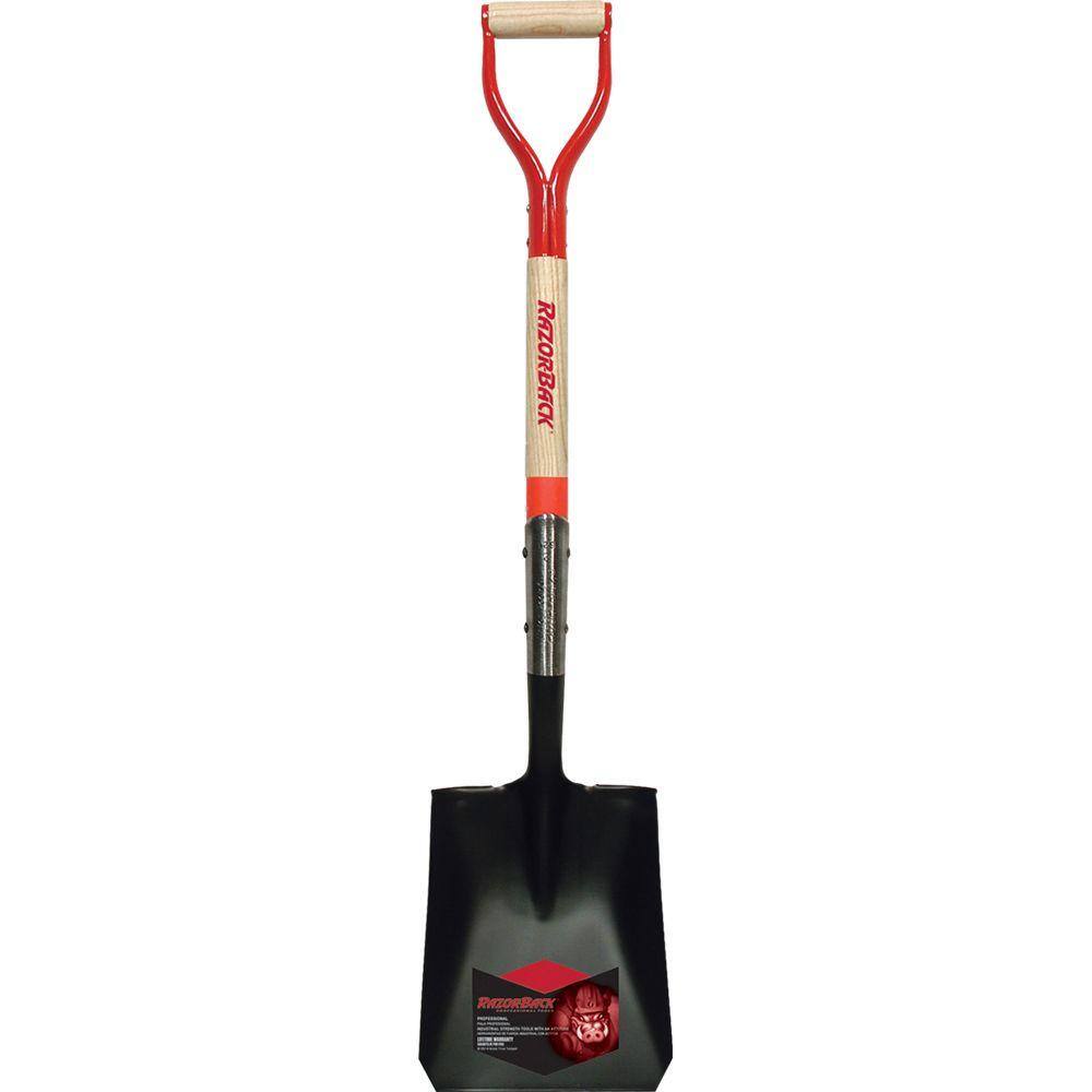 Razor-Back 30 in. Wood D-Handle Transfer Shovel 42101