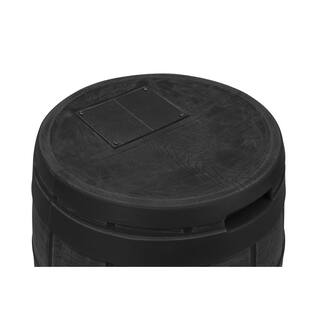 Good Ideas Rain Vault 50 Gal. Black Rain Barrel RVT-BLK