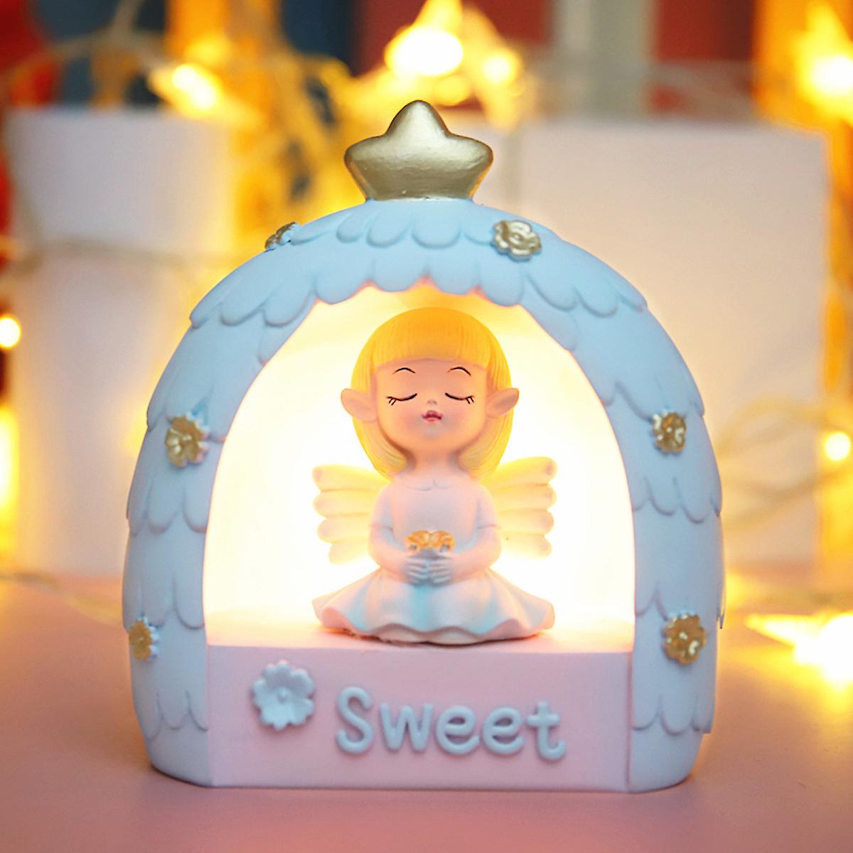 Sweet Angel Night Light Bedside Night Lamp Cute Kids Table Lamp Room Decoration Chirstmas Gift