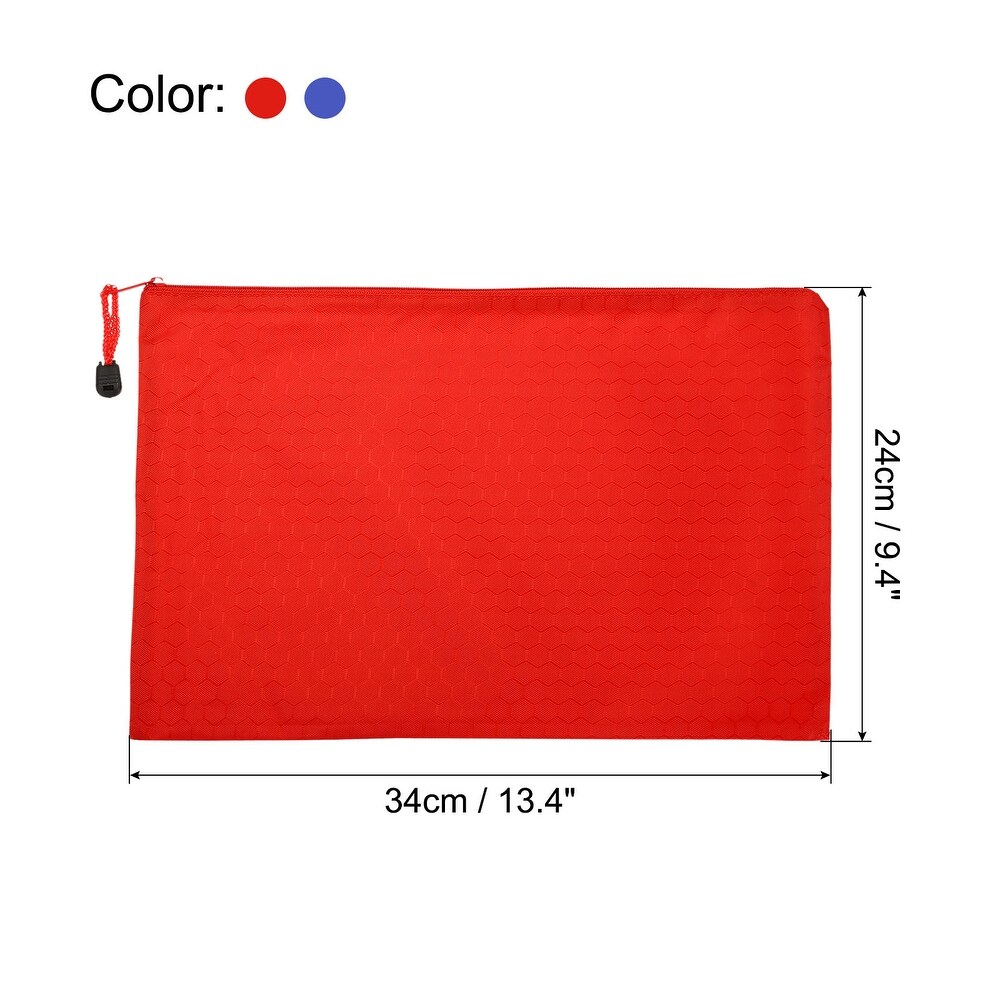 10pcs Waterproof Zipper File Bags  A4 Document Holders