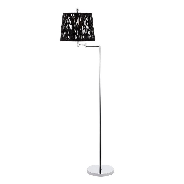 Berman Floor Lamp Chrome Safavieh