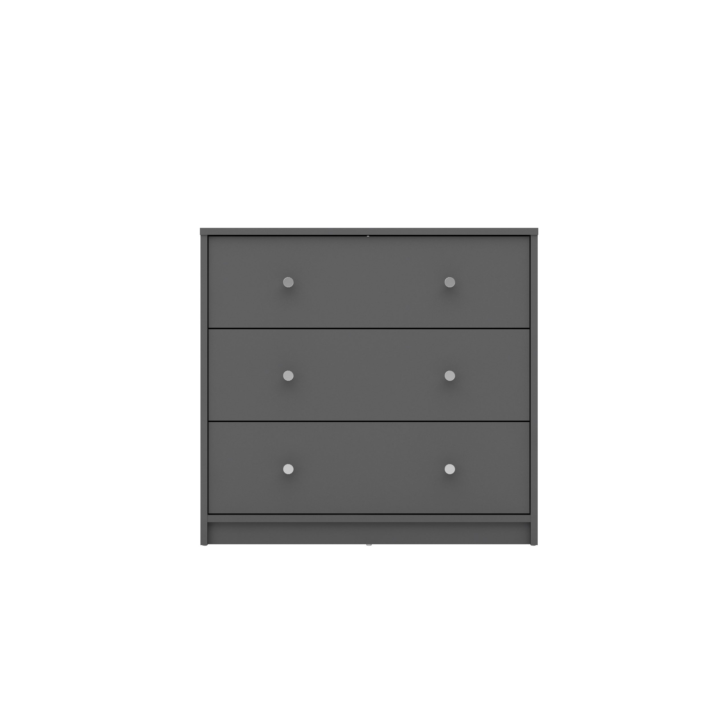 Tvilum Studio Collection 3-Drawer Dresser, Gray