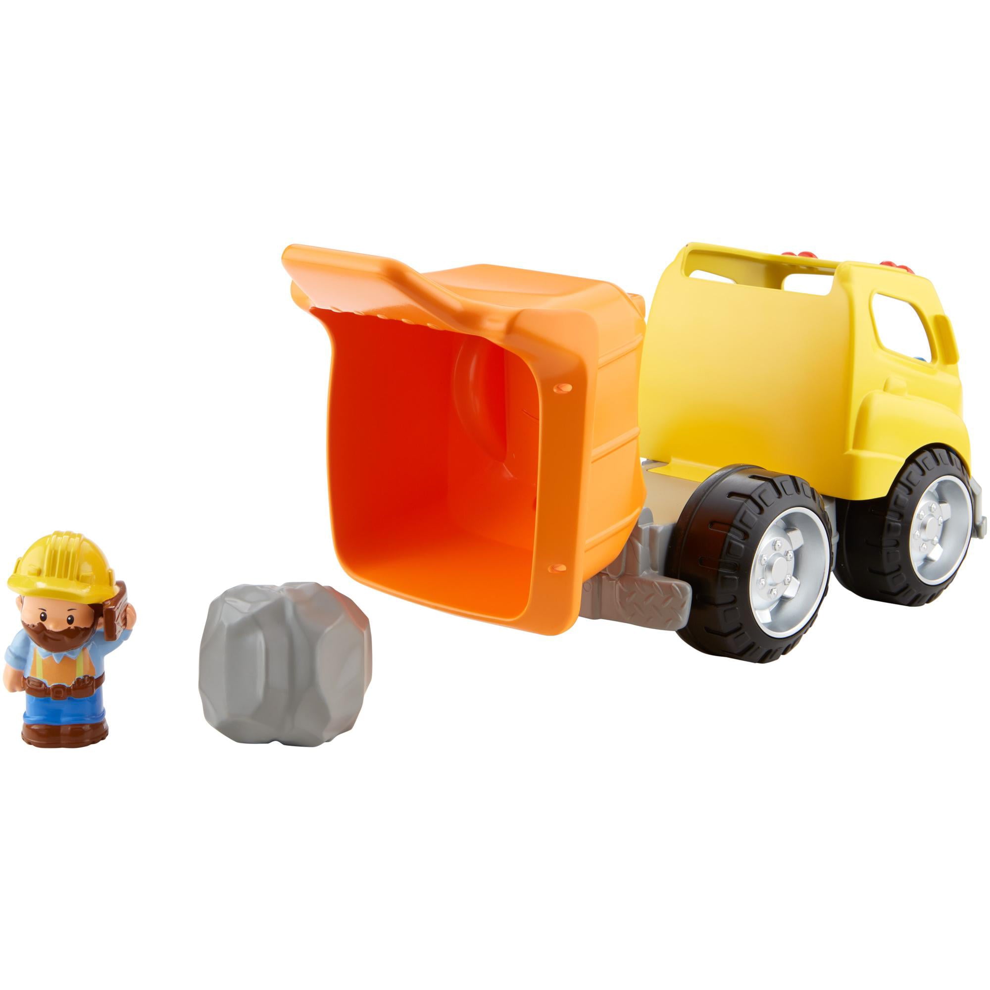 Fisher-Price Little People Dump Truck with Sounds and Construction Worker Figure