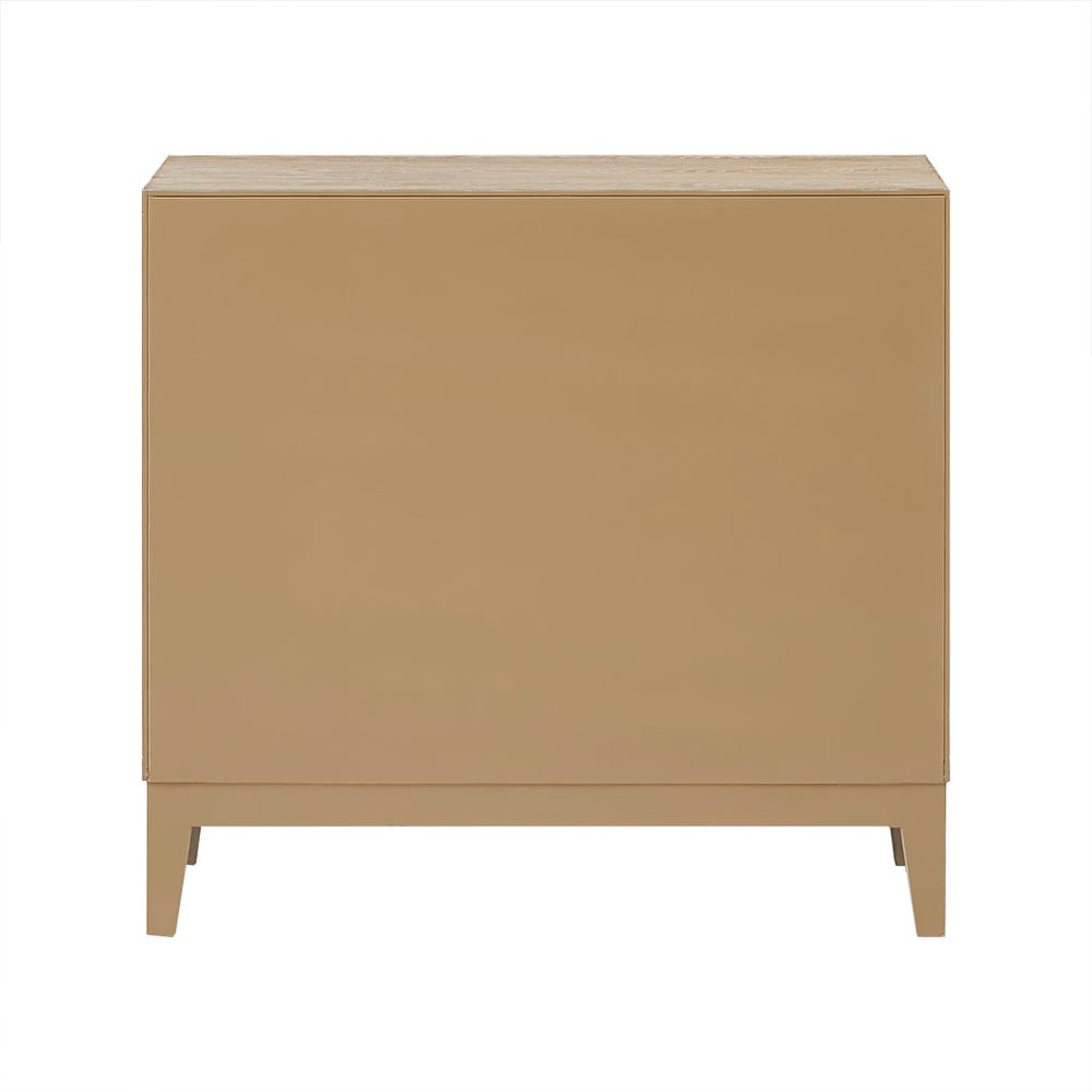 Cowly Accent Cabinet Wood Sideboard with 2 Door Storage Shelves in Walnut