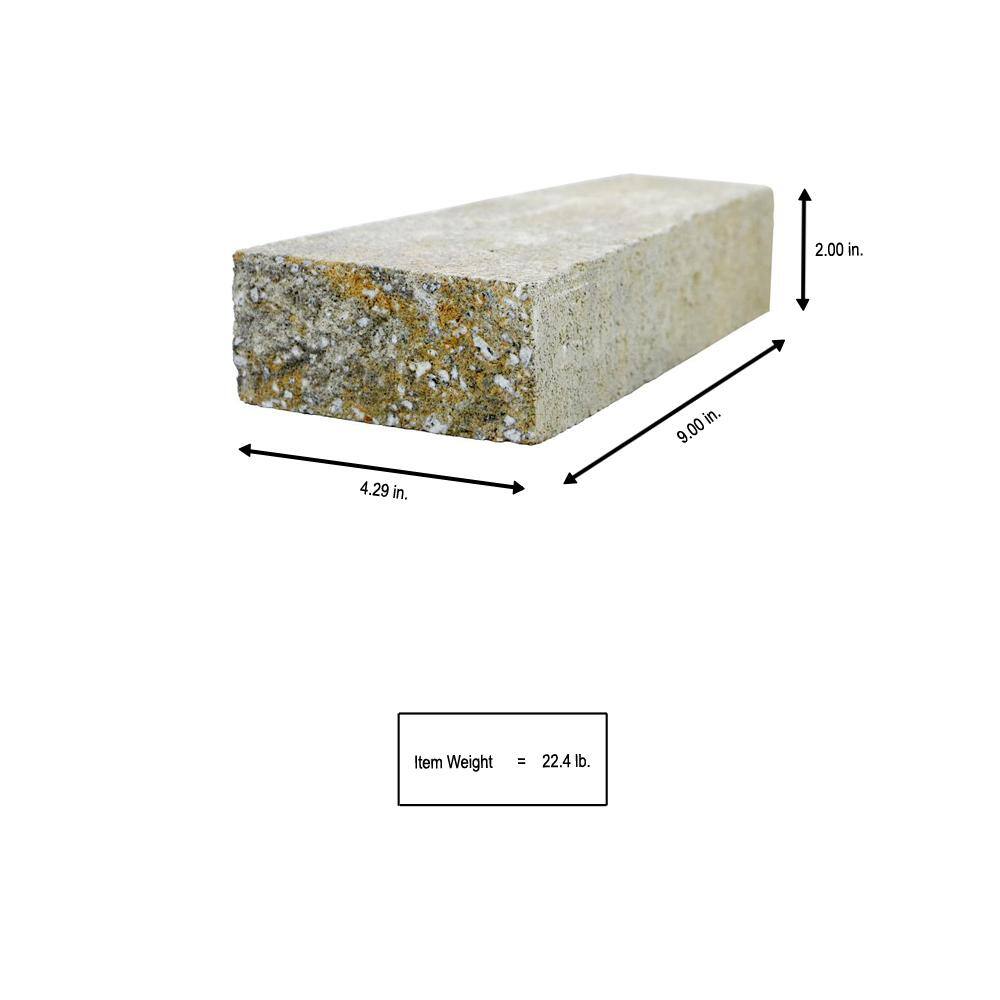 Pavestone RockWall 2 in. x 4.25 in. x 9 in. Yukon Concrete Wall Cap 79950