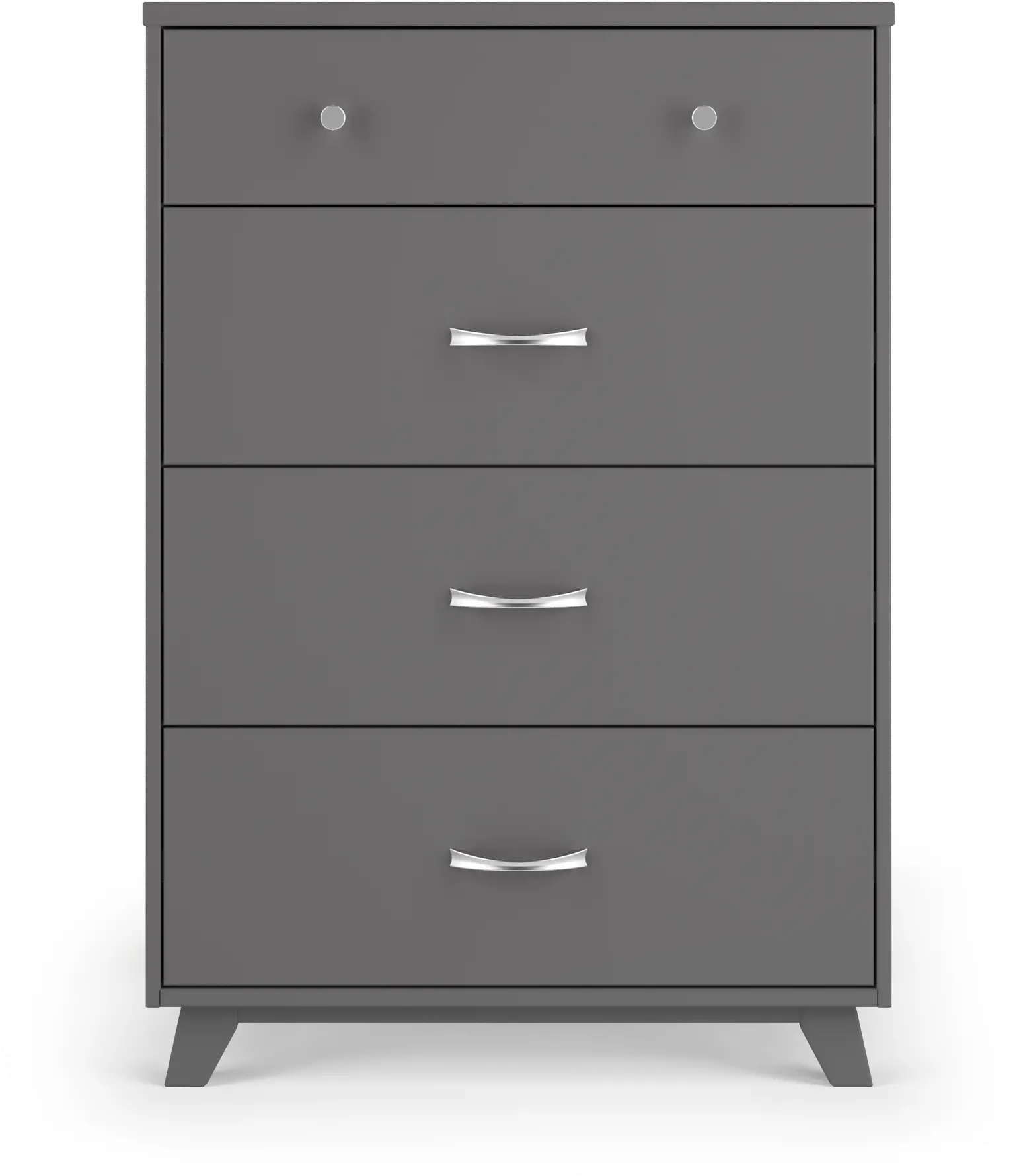 Soho Cool Gray 4 Drawer Chest of Drawers