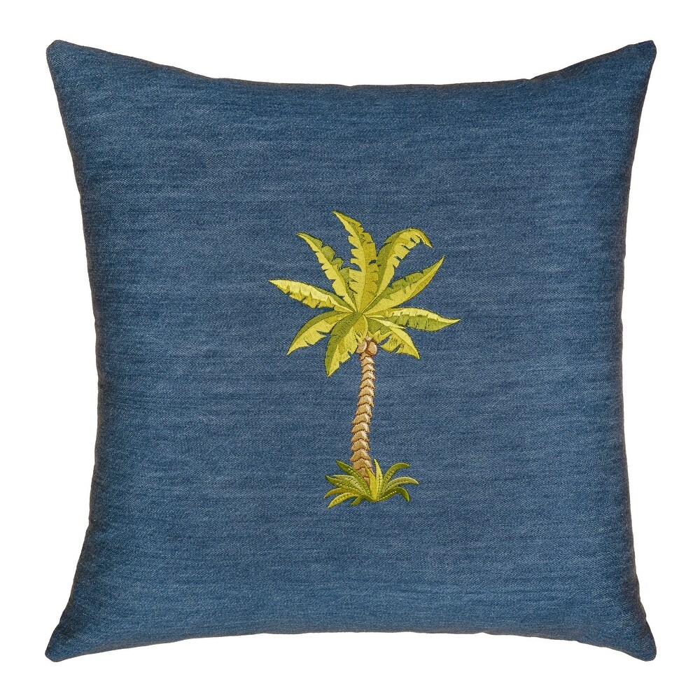 Authentic Hotel and Spa Colton Denim Decorative Square Pillow Cover 18\