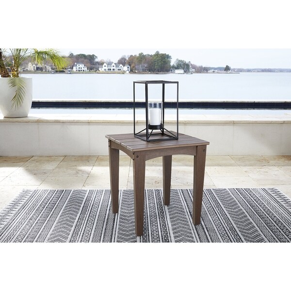 Signature Design by Ashley Emmeline Outdoor Poly All Weather Square End Table