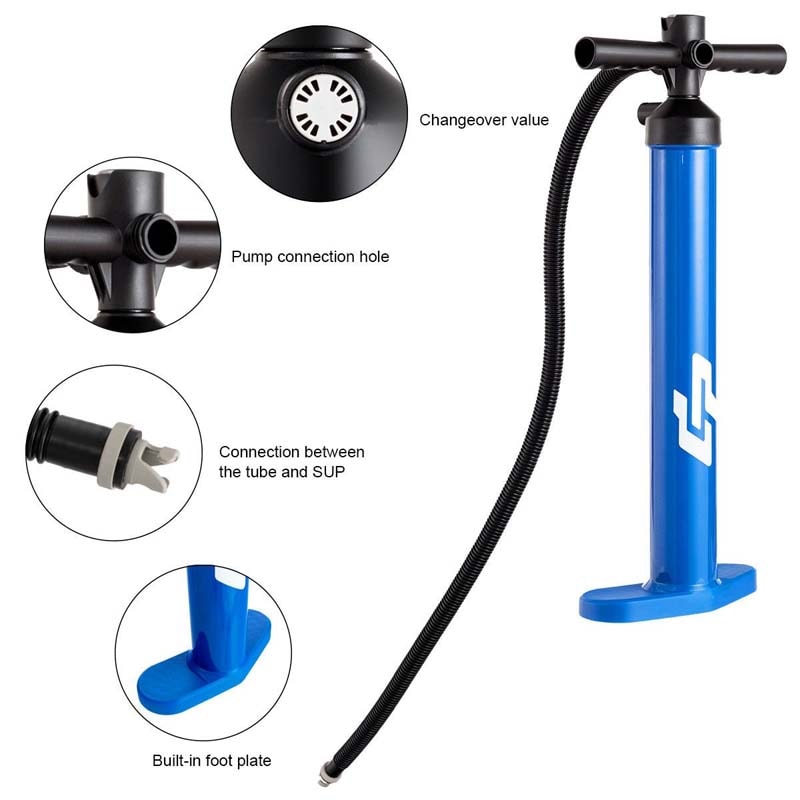 Double Action Manual inflation SUP Hand Pump with Gauge