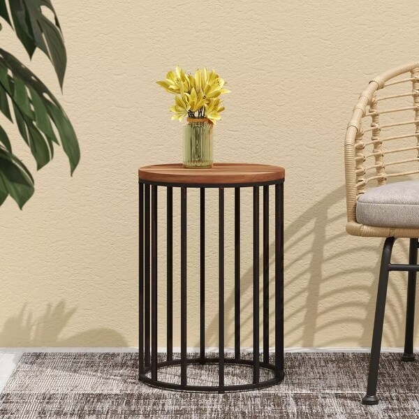 Modern Outdoor side table，for poolside，patio rocking chair