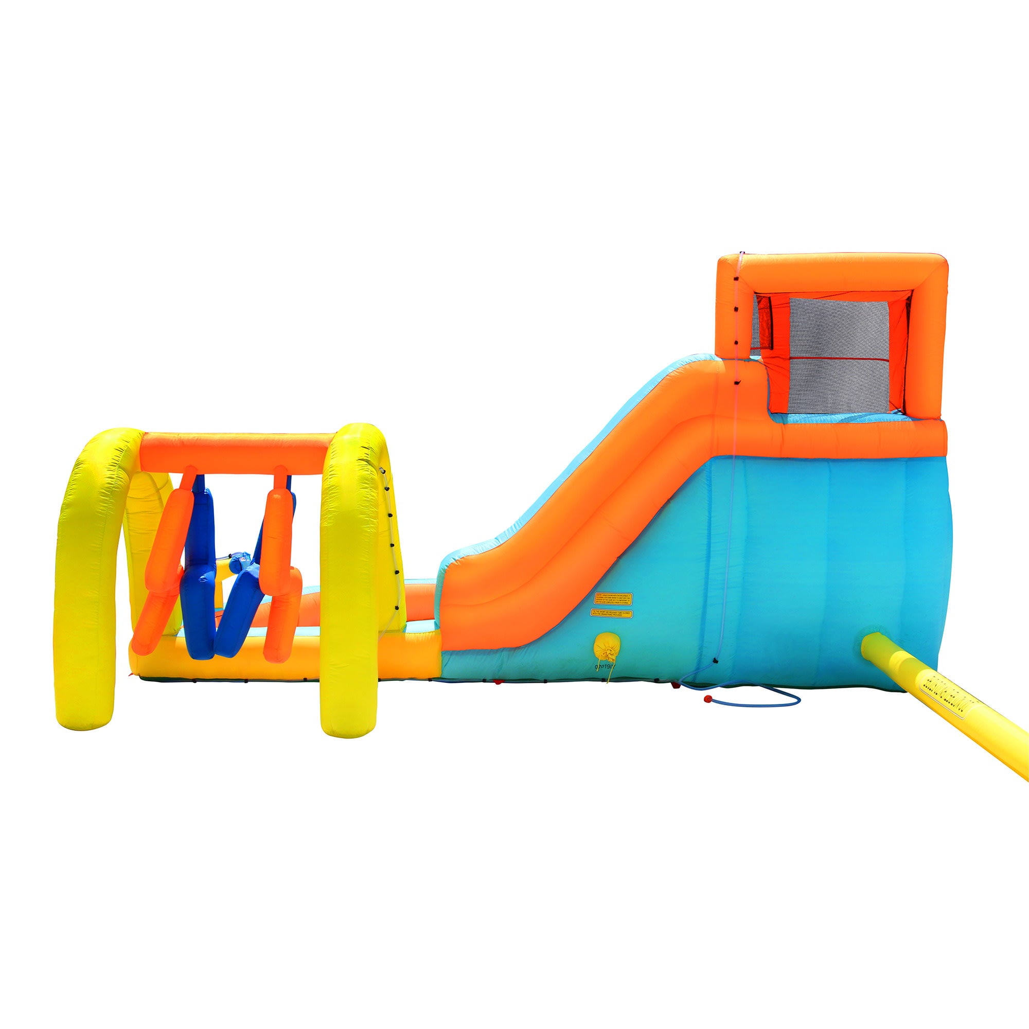 Banzai Inflatable Summit Splash Adventure Water Park W/ Climbing Wall & Rope, Water Cannon, Sprinkler