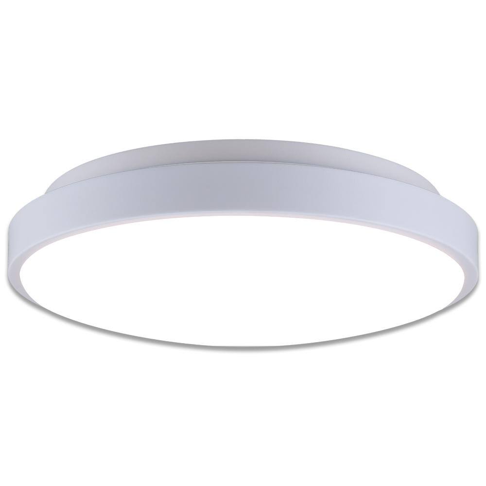 SMRTLite by NBG HOME 12 in. Integrated Selectable LED RGBW Flush-Mount DS18977