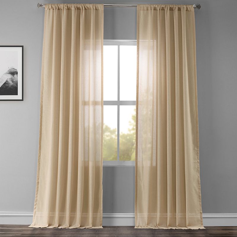 EFF 1-pack Solid Sheer Window Curtain