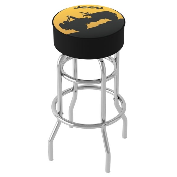 Jeep Silhouette 360 Degree Swivel Barstool with Foam Padded Seat - 20 x 20 x 31