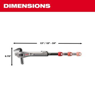 MW CHEATER Aluminum Adaptable Offset Pipe Wrench 48-22-7322