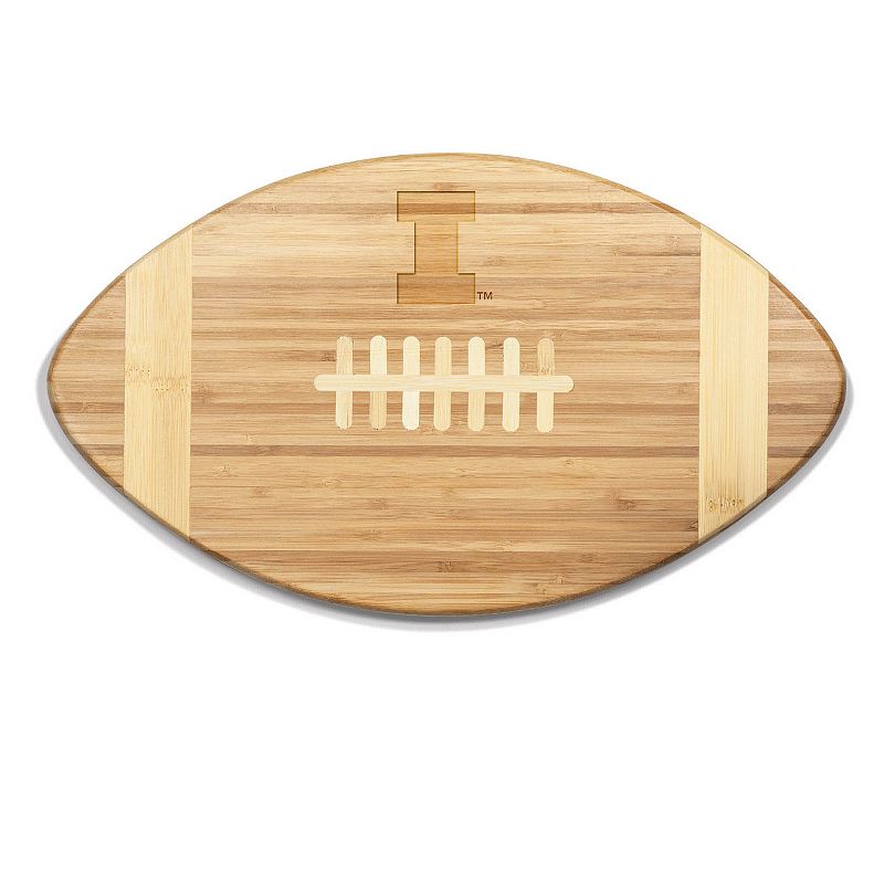 Picnic Time Illinois Fighting Illini Touchdown! Football Cutting Board and Serving Tray