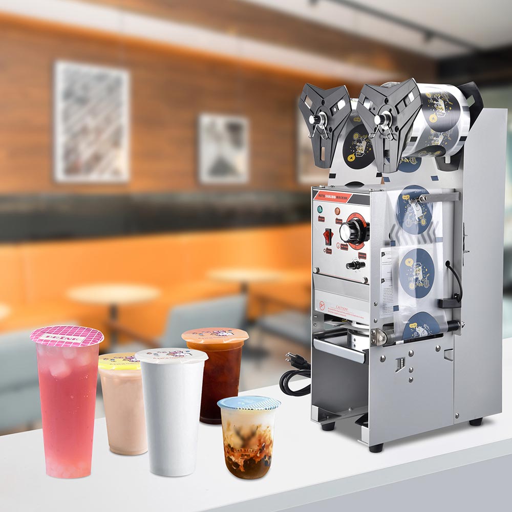 Yescom Semi-automatic Boba Cup Sealing Machine Sealer